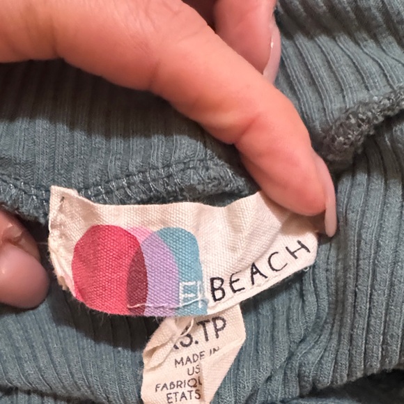 Free People Teal Long Sleeve Dress - Picture 4 of 4